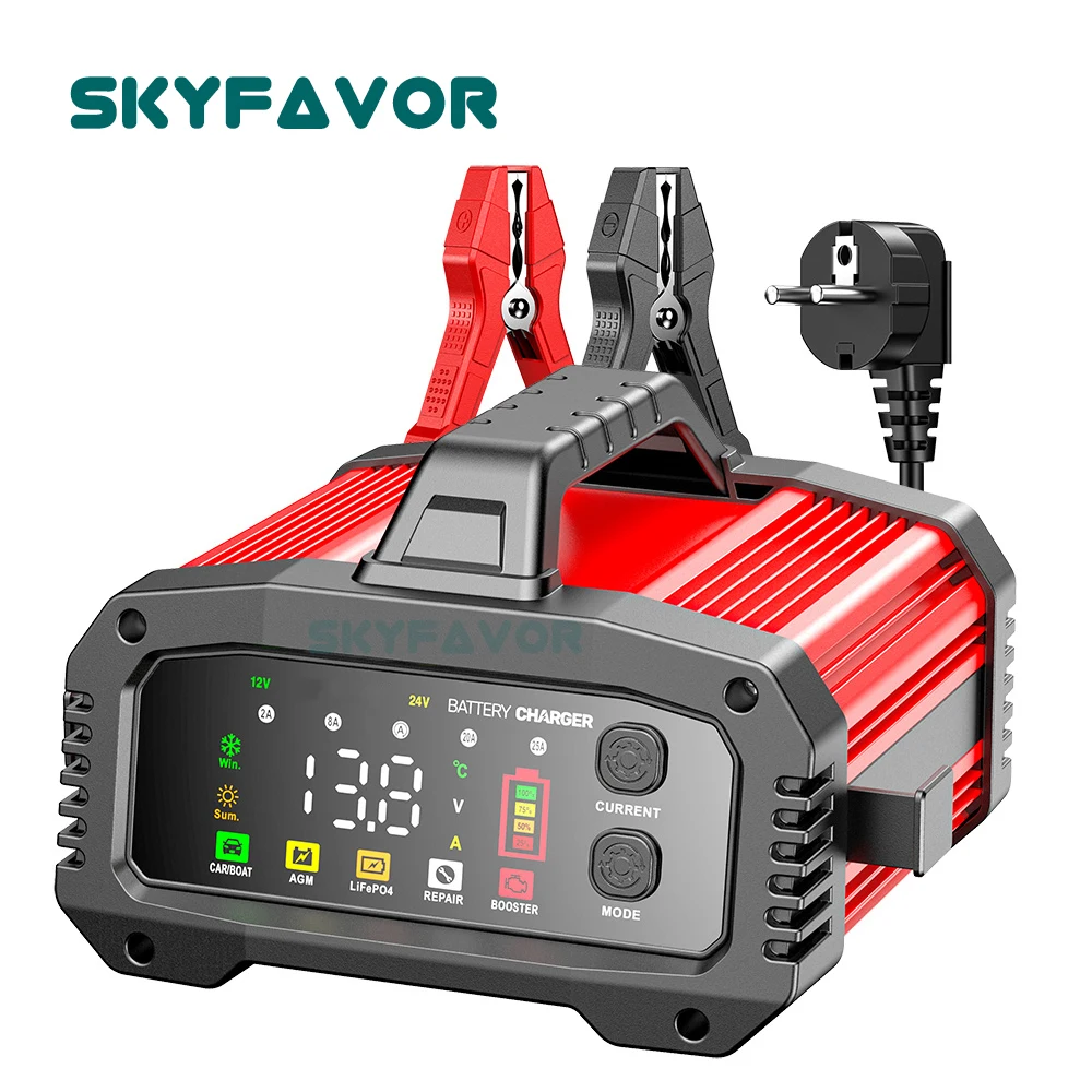 Lifepo4 Battery Charger Smart Automatic - Slimme Automatische 12V 24V Accuoplader 12V