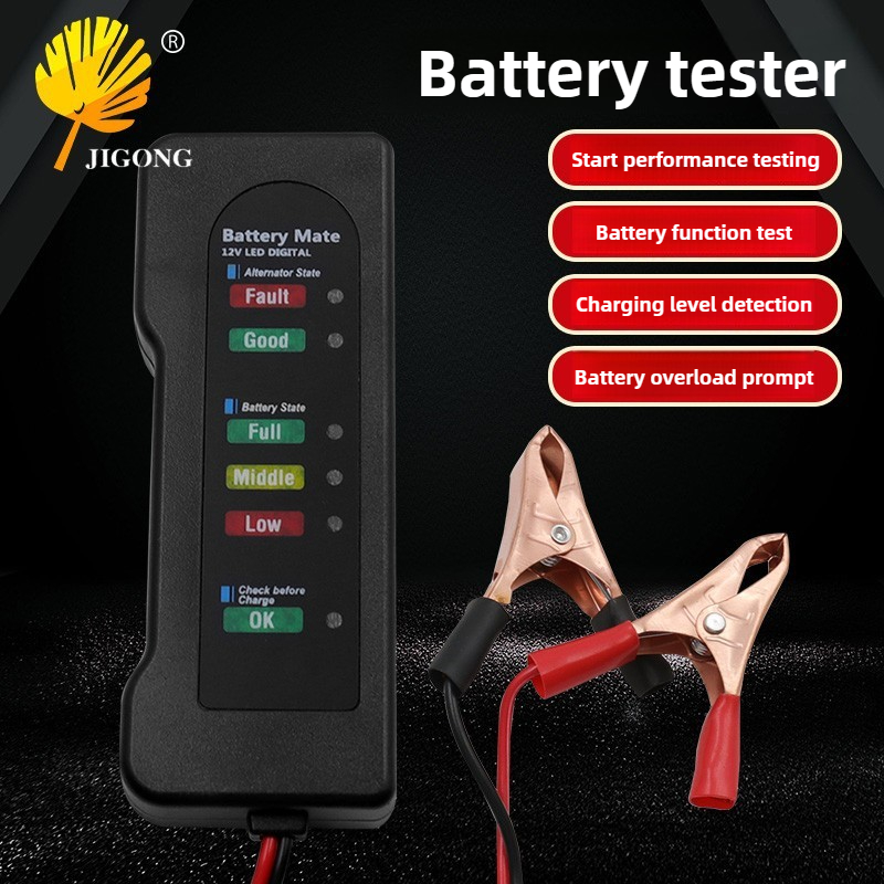 Alternator Tester Digital Diagnostic Tool - Draagbare Auto Batterij Start Tester Fout