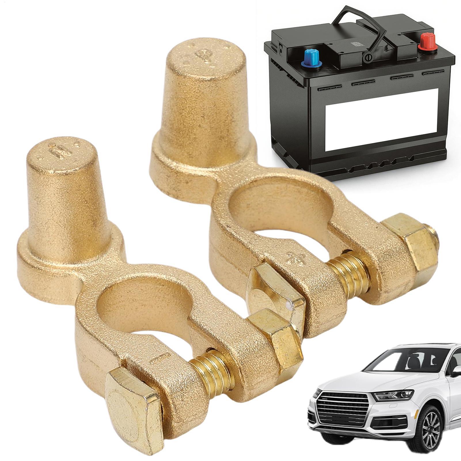 Battery Terminal Clamps Quick Release Brass - 1 paar auto positieve en negatieve