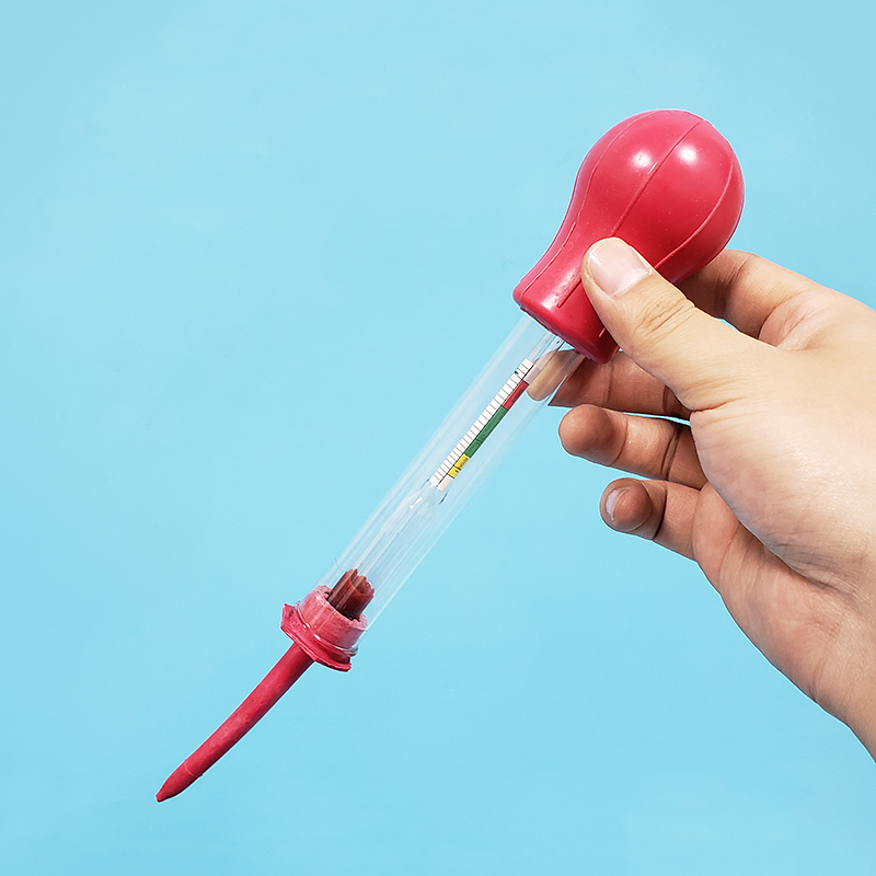 Battery Hydrometer Specific Gravity Tester - Zuigglas Elektrolyt Hydrometer, 1.1-1.3, Batterij Soortelijk