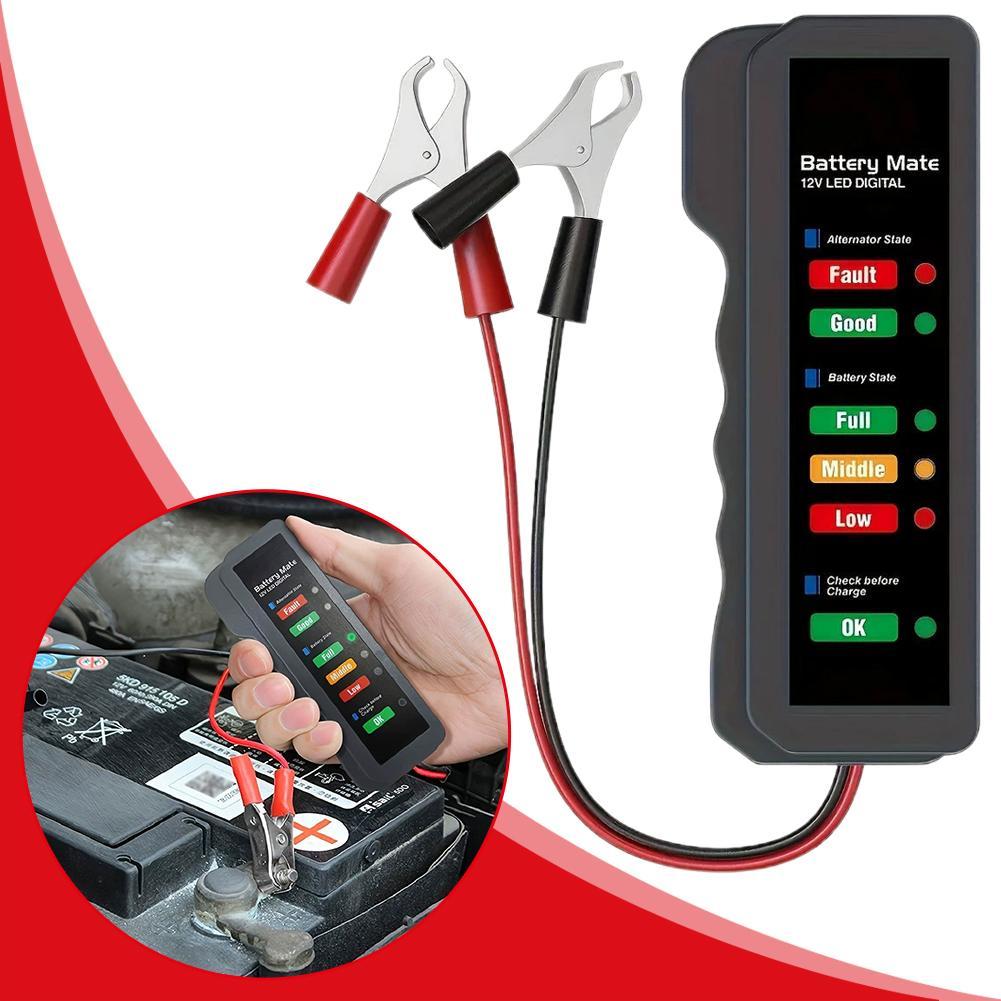 Alternator Tester Digital Diagnostic Tool - 12V Auto Accu Tester Digitale Dynamo