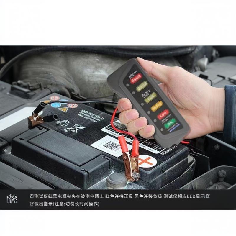 Alternator Tester Digital Diagnostic Tool - Mini 12V auto-accutester, digitale alternator-tester met