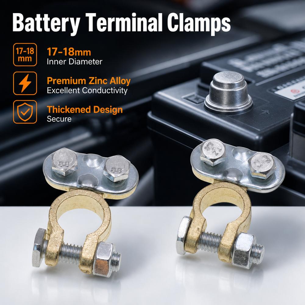 1 paar accuklemmen, verbinding - Battery Terminal Clamps Quick Release Brass recensie en prijs