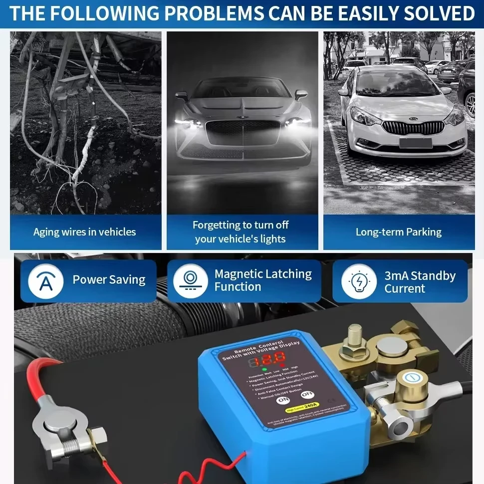 12V 240A Automatische Accu-ont - Battery Disconnect Switch Master Cut Off recensie en prijs