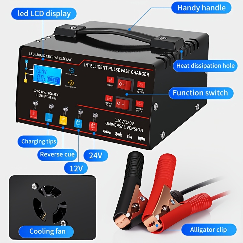 3-in-1 12V 24V universele krac - Lead Acid Battery Pulse Repair Desulfator recensie en prijs
