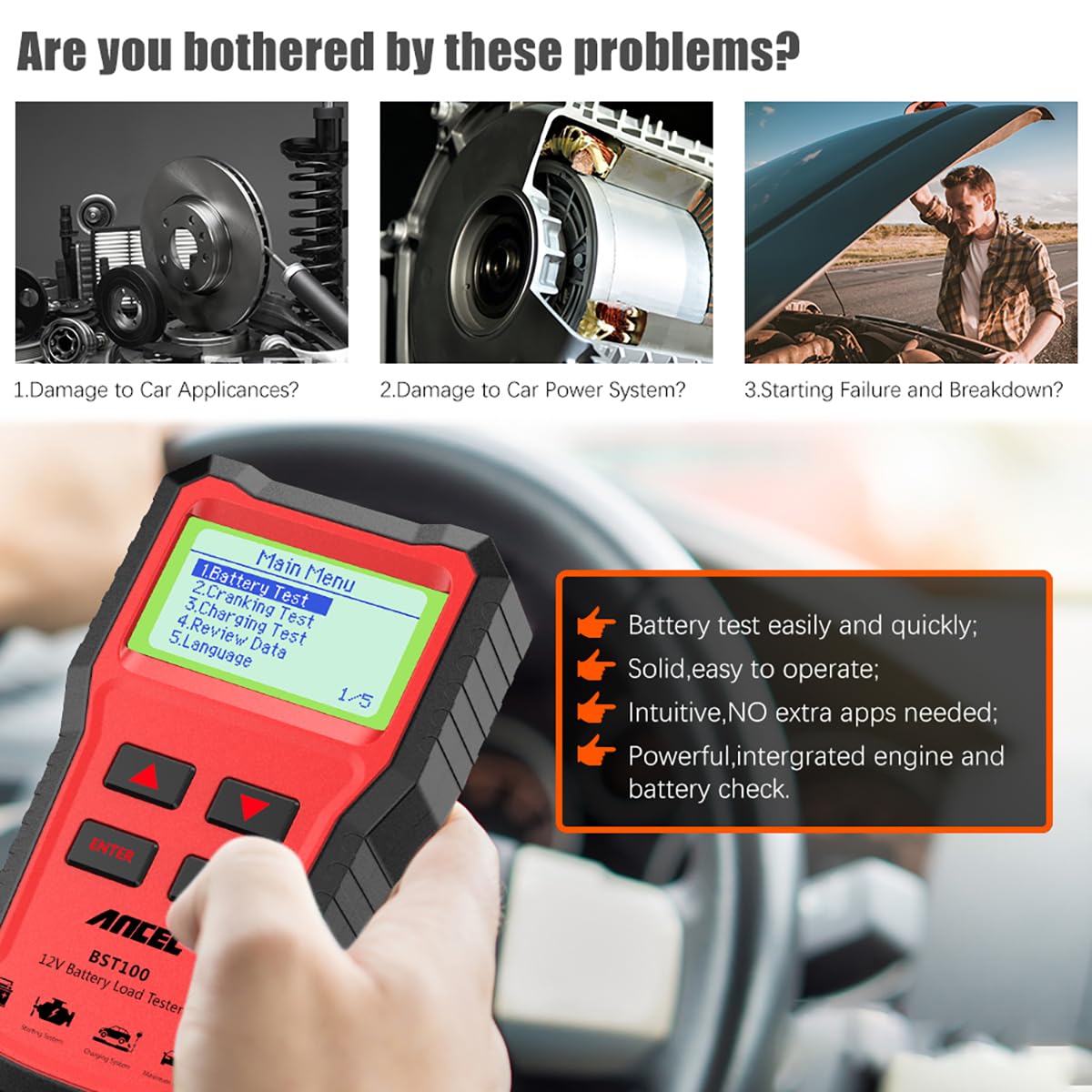 Digitale 12V Autoaccu Tester D - Car Battery Load Tester Digital Cranking recensie en prijs