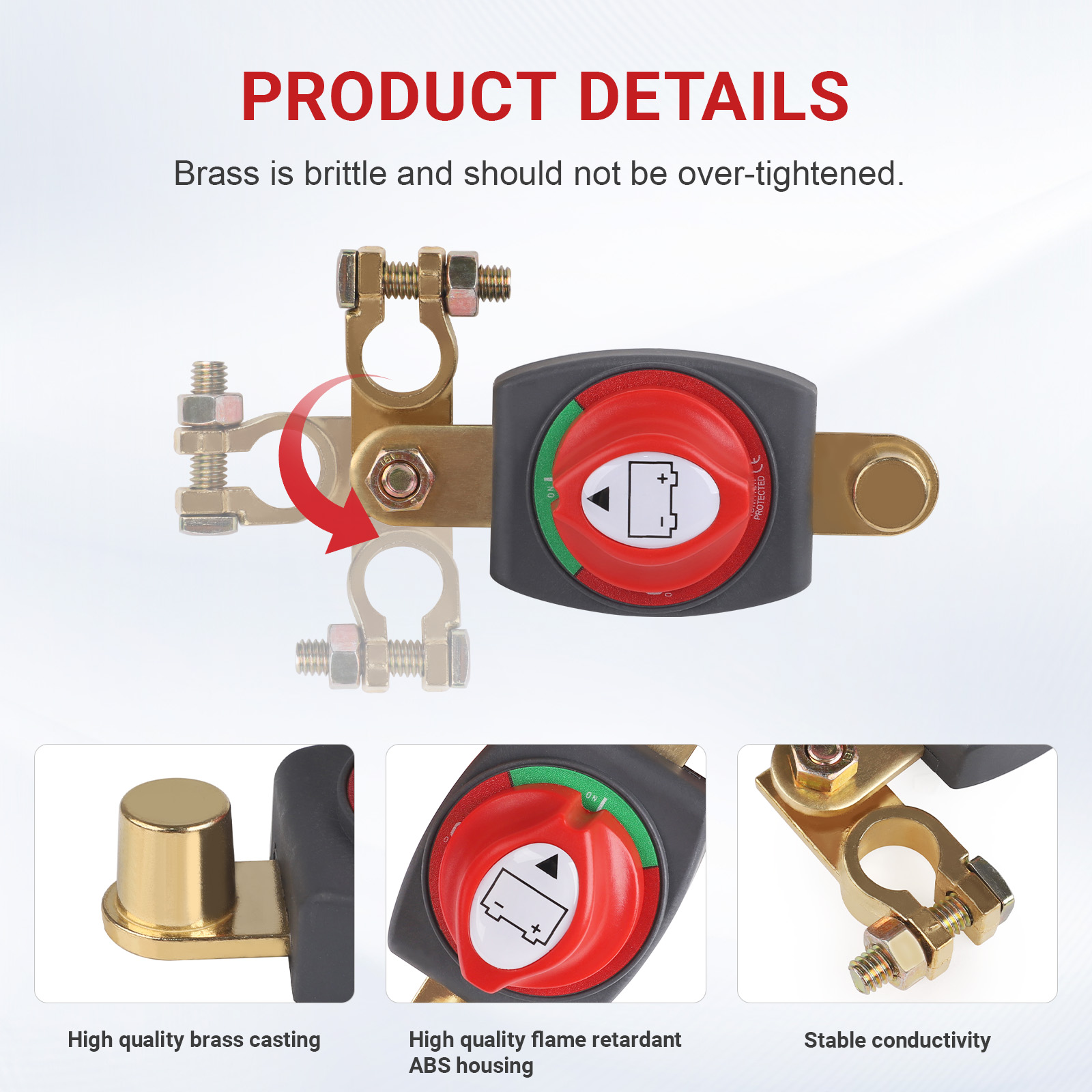 CNSPEED 12 V-48 V Top Post Bat - Battery Disconnect Switch Master Cut Off recensie en prijs