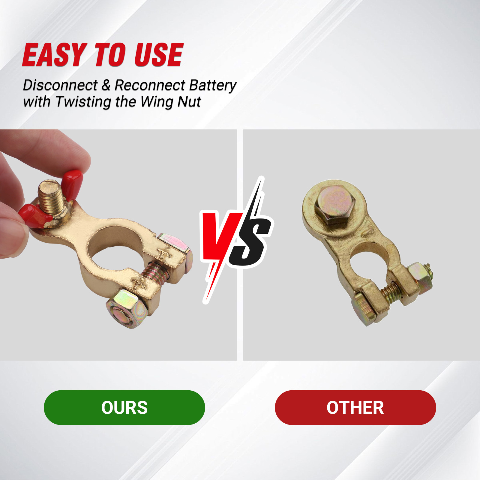 Auto Vrachtwagen Boot Caravan  - Battery Terminal Clamps Quick Release Brass recensie en prijs