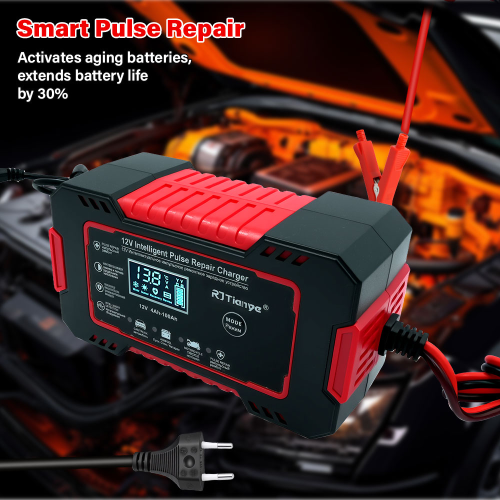20A/10A Auto Motorfiets Accu L - Smart Car Battery Charger 12V 24V 20A recensie en prijs