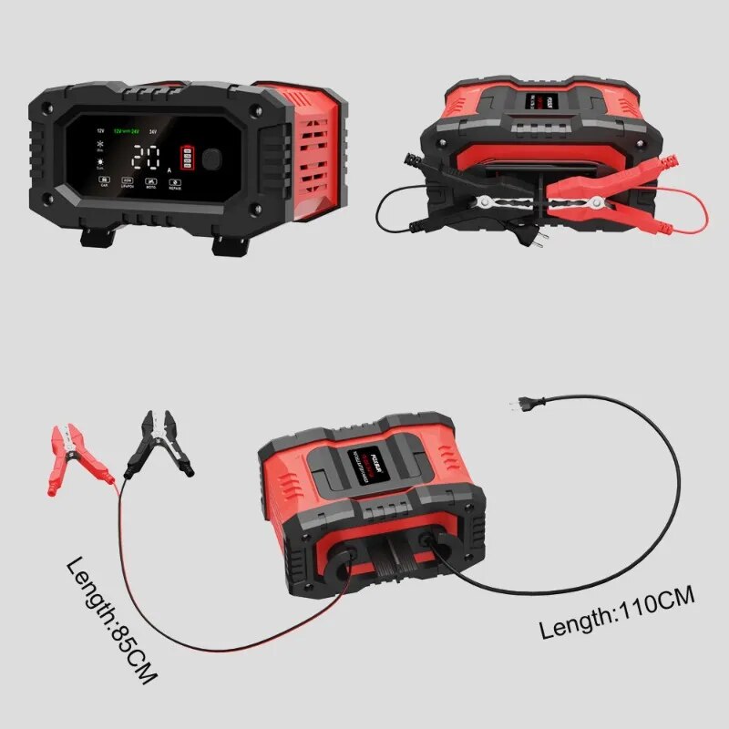 20A/10A Auto Motorfiets Batter - Smart Car Battery Charger 12V 24V 20A recensie en prijs