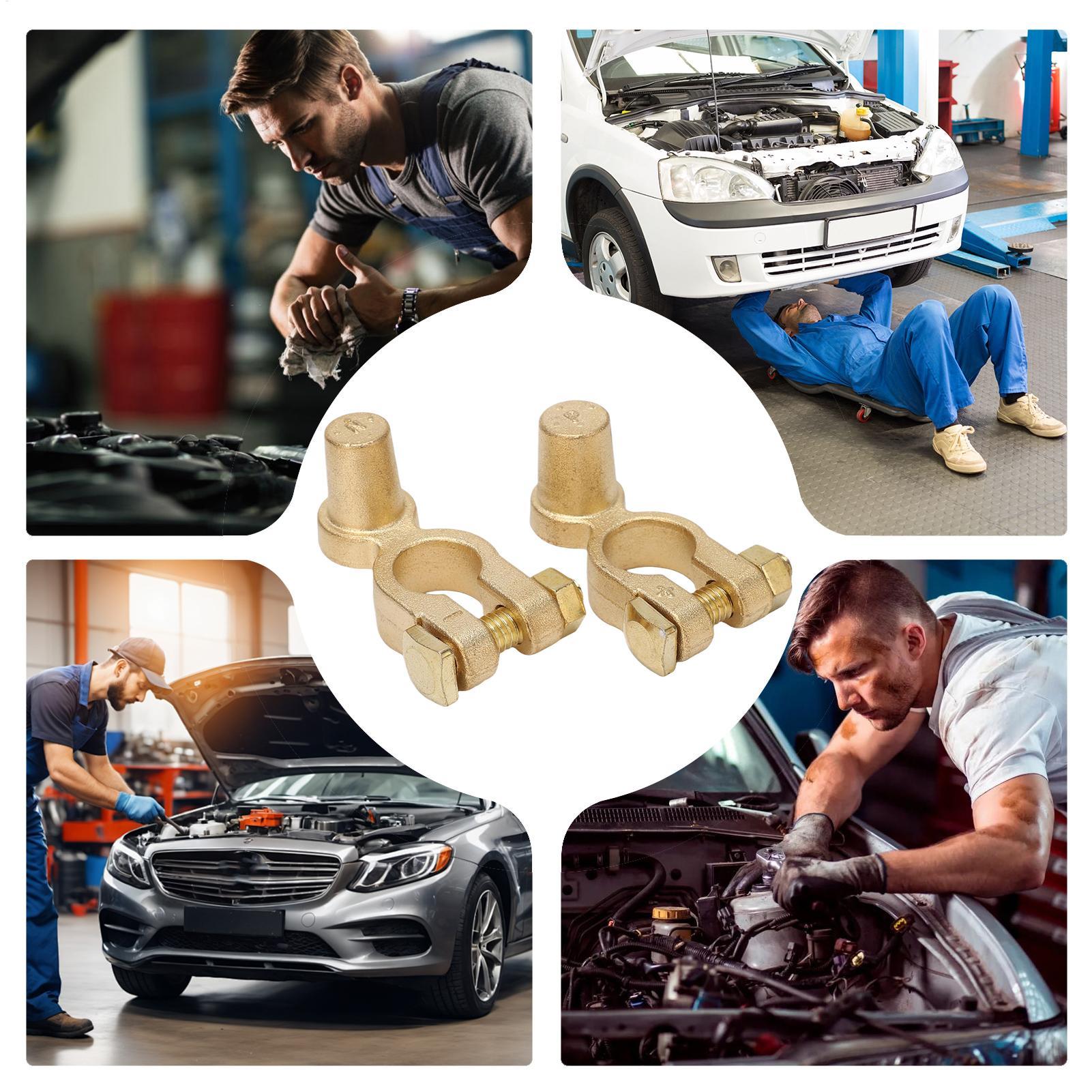 1 paar auto positieve en negat - Battery Terminal Clamps Quick Release Brass recensie en prijs