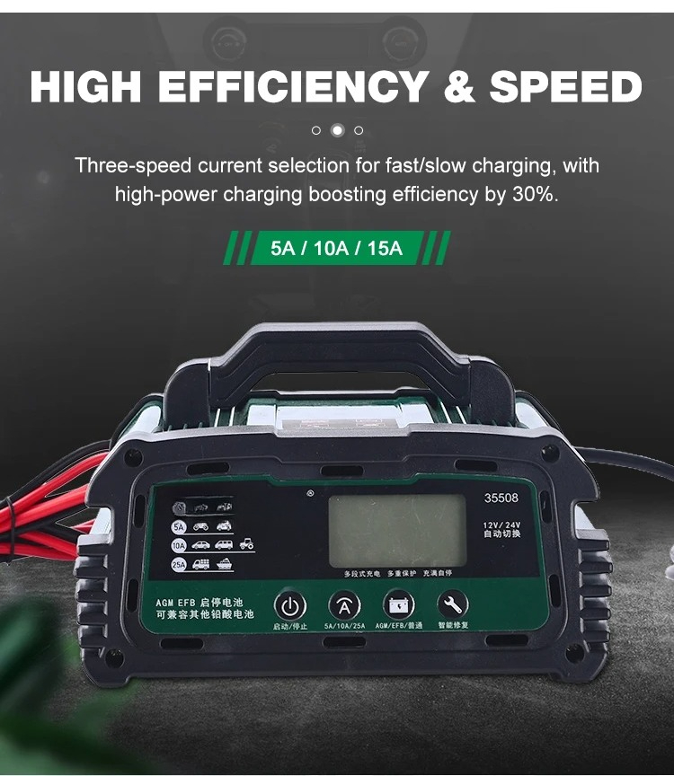 12V/24V Volledig Automatische  - Lifepo4 Battery Charger Smart Automatic recensie en prijs