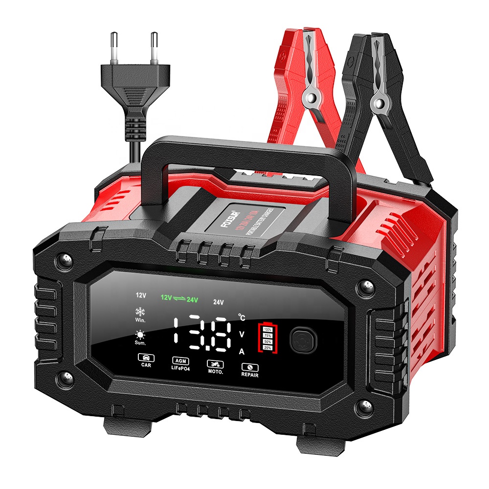 12V 20A 24V 10A Foxsur Volledi - Smart Car Battery Charger 12V 24V 20A recensie en prijs