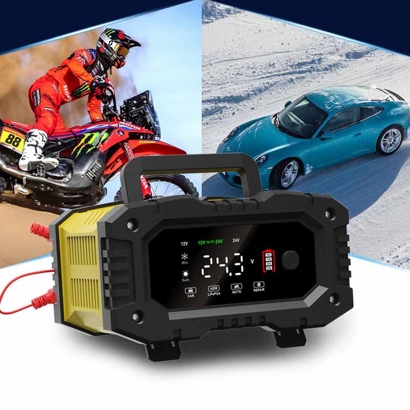 Foxsur Auto Motorfiets Acculad - Smart Car Battery Charger 12V 24V 20A recensie en prijs