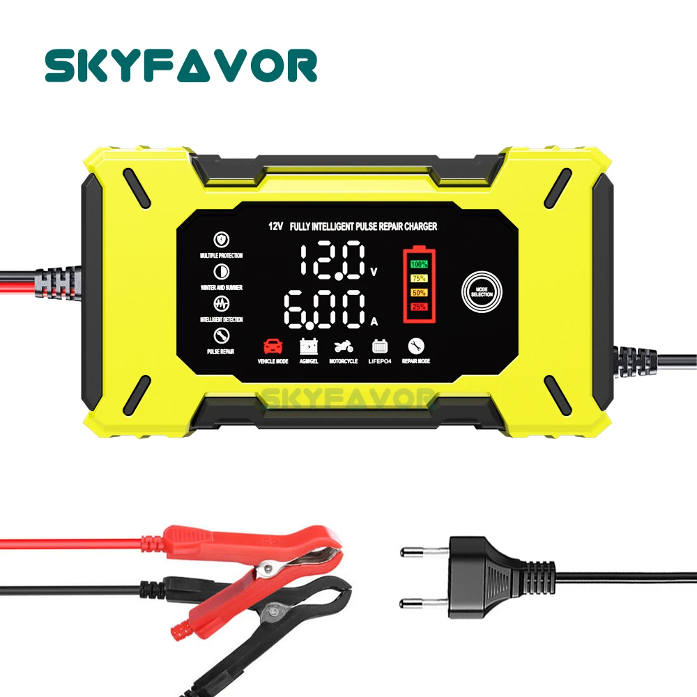 Automatische slimme 12V accuop - Lifepo4 Battery Charger Smart Automatic recensie en prijs