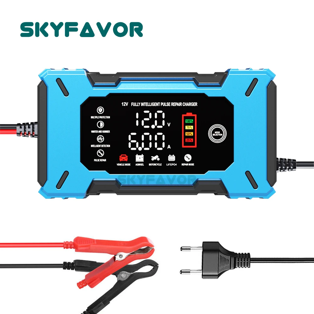 Automatische slimme 12V accuop - Lifepo4 Battery Charger Smart Automatic recensie en prijs
