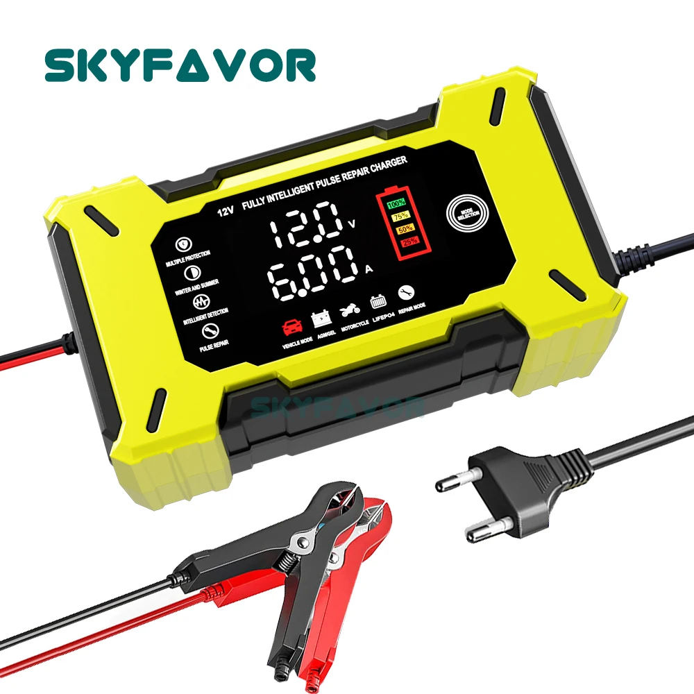 Automatische slimme 12V accuop - Lifepo4 Battery Charger Smart Automatic recensie en prijs
