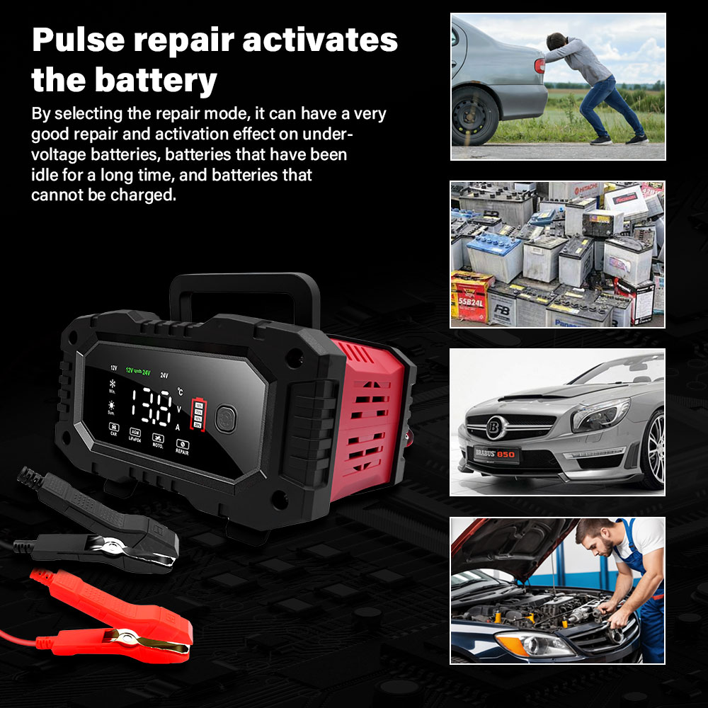 20A/10A Auto Motorfiets Accu L - Smart Car Battery Charger 12V 24V 20A recensie en prijs
