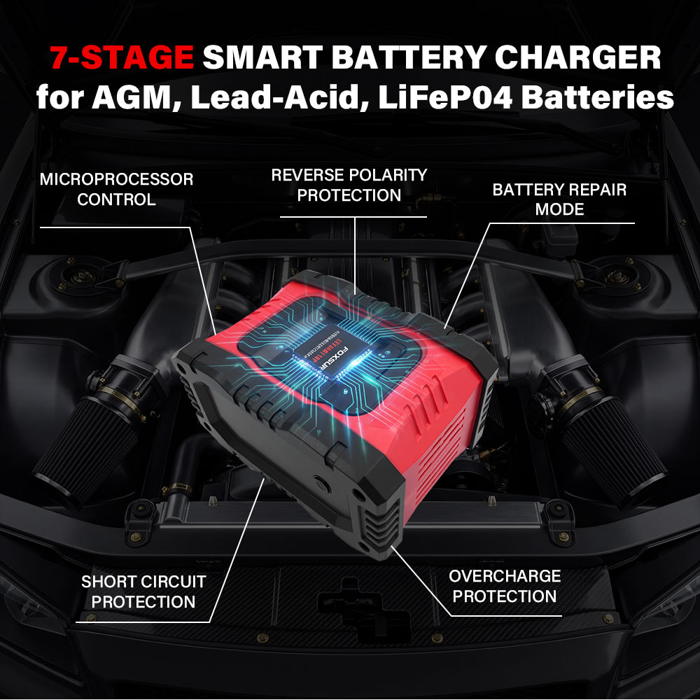 20A/10A Auto Motorfiets Accu L - Smart Car Battery Charger 12V 24V 20A recensie en prijs