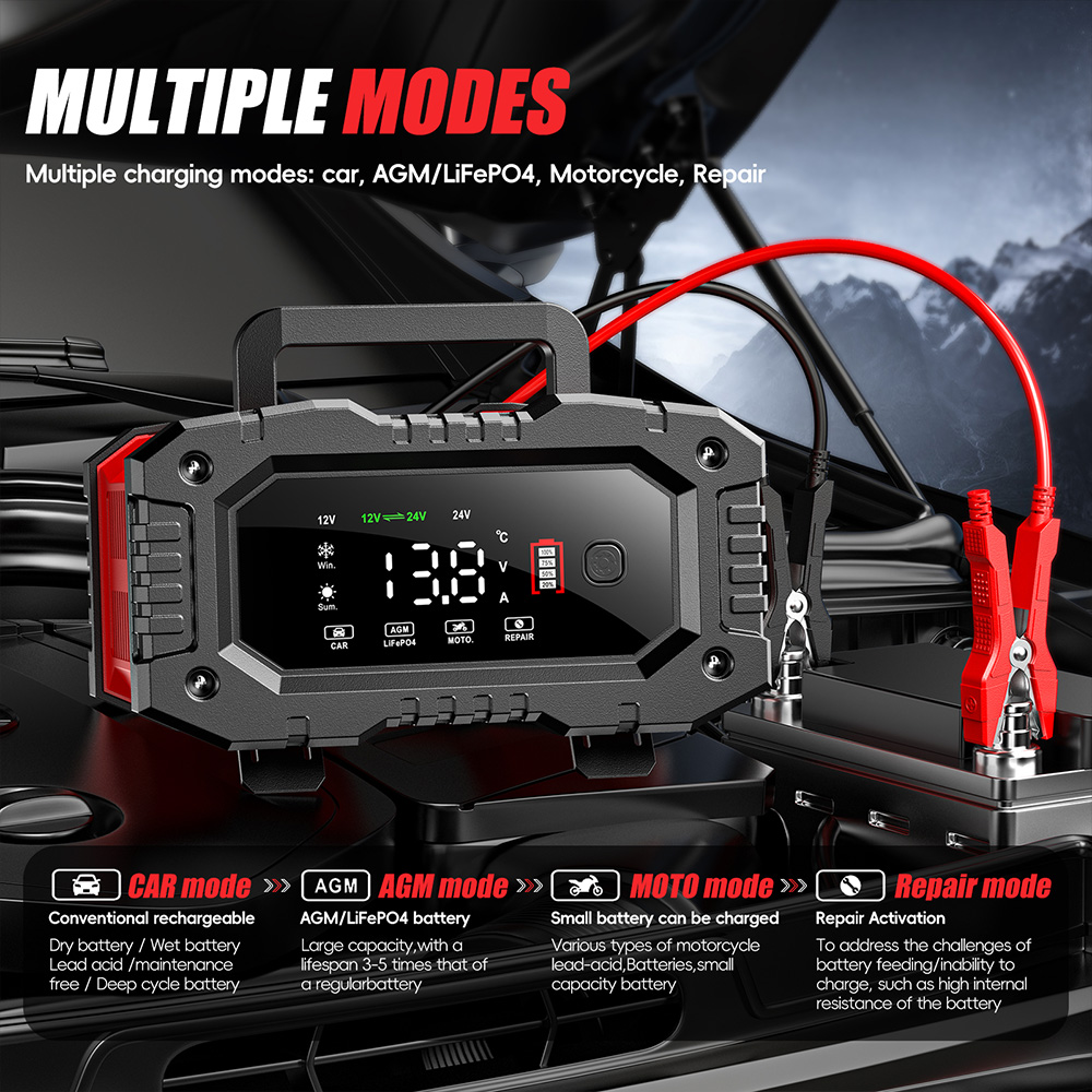 Accu Lader 12V/20a 24V/10a Aut - Smart Car Battery Charger 12V 24V 20A recensie en prijs