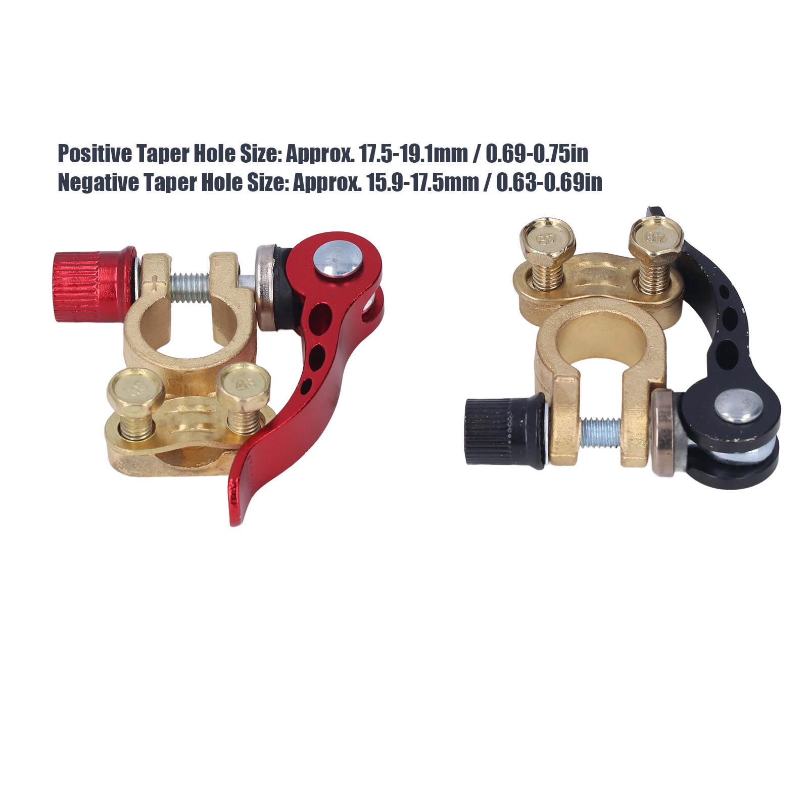 2 STKS Auto Batterij Terminal  - Battery Terminal Clamps Quick Release Brass recensie en prijs