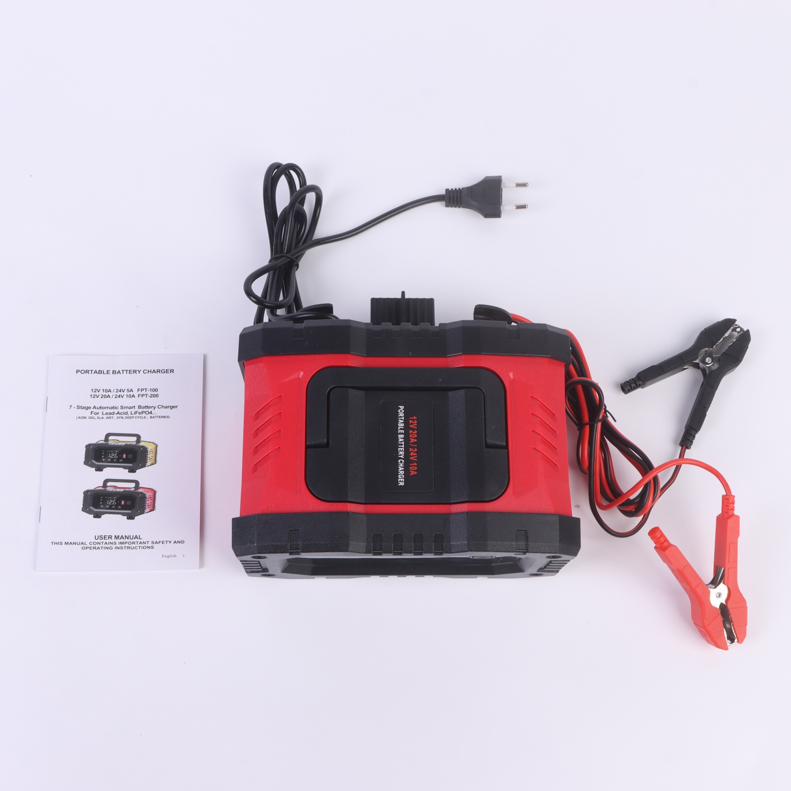 12V 20A/24V 10A 300W Batterijl - Smart Car Battery Charger 12V 24V 20A recensie en prijs