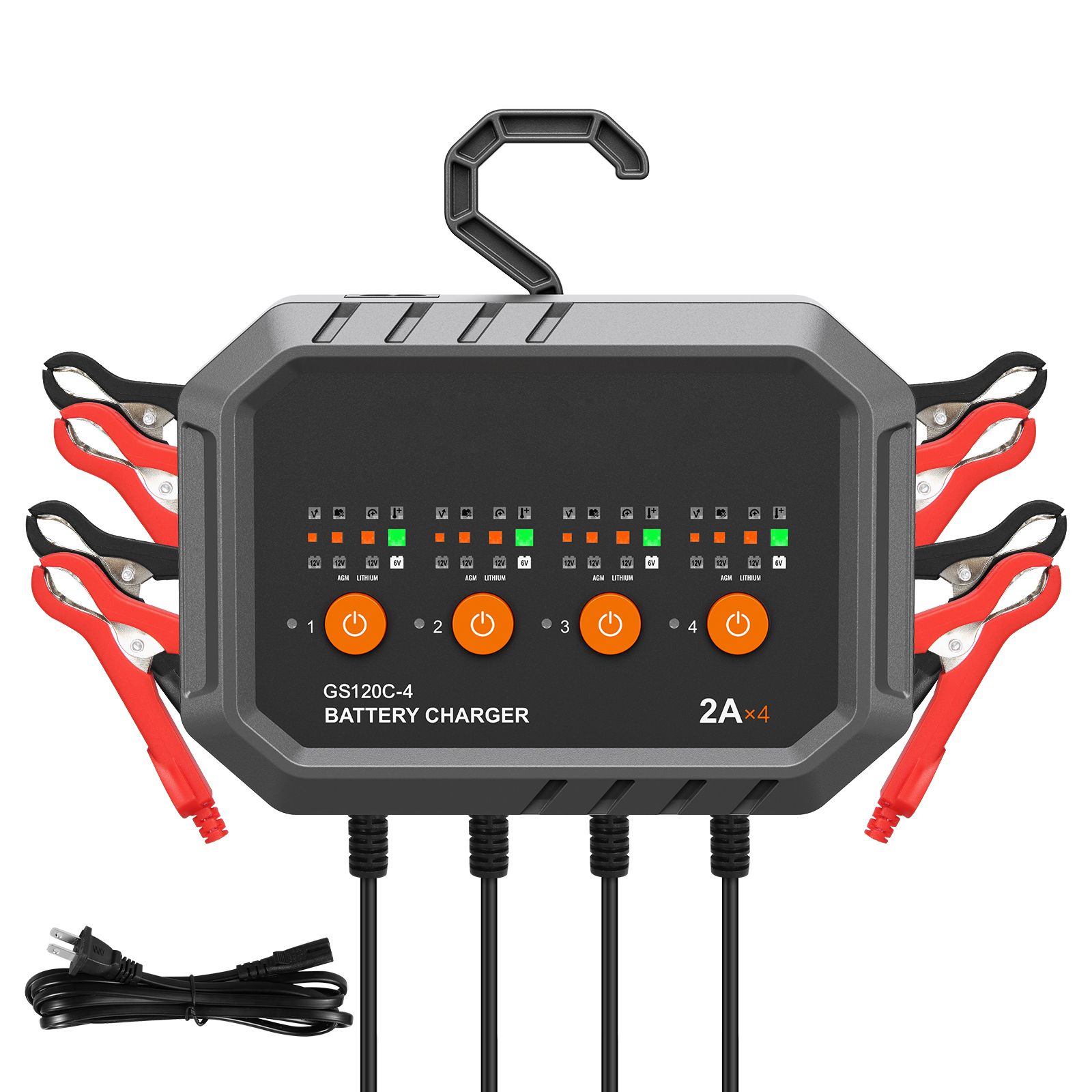 Slimme batterijlader, 8-Amp, L - Lifepo4 Battery Charger Smart Automatic recensie en prijs