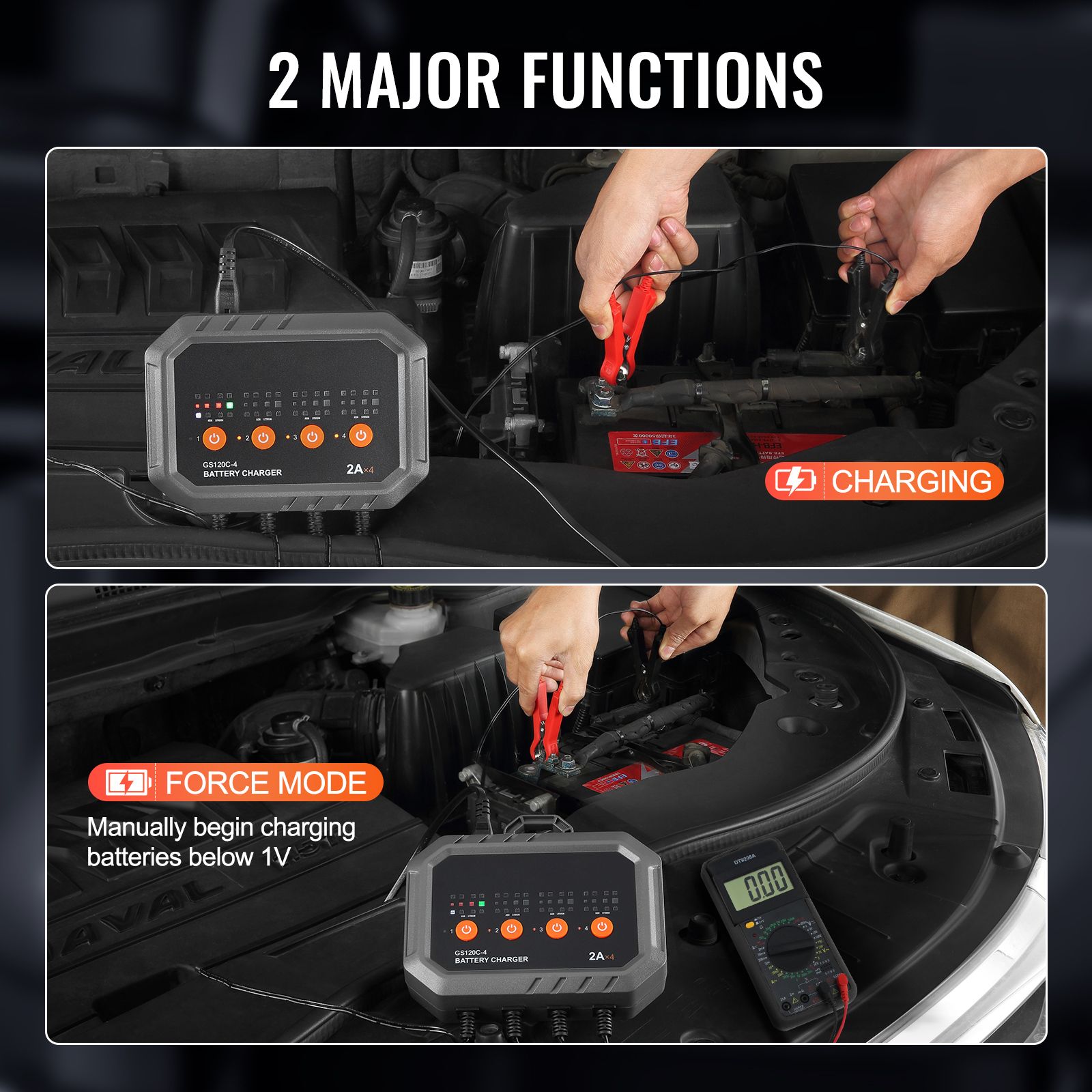 Slimme batterijlader, 8-Amp, L - Lifepo4 Battery Charger Smart Automatic recensie en prijs