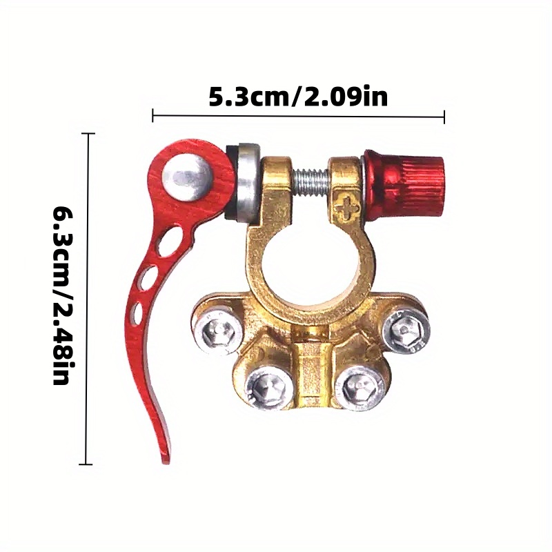 1 set positieve en negatieve a - Battery Terminal Clamps Quick Release Brass recensie en prijs