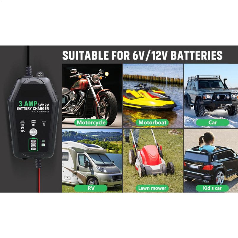3000mA 6V 12V Volautomatische  - Lifepo4 Battery Charger Smart Automatic recensie en prijs