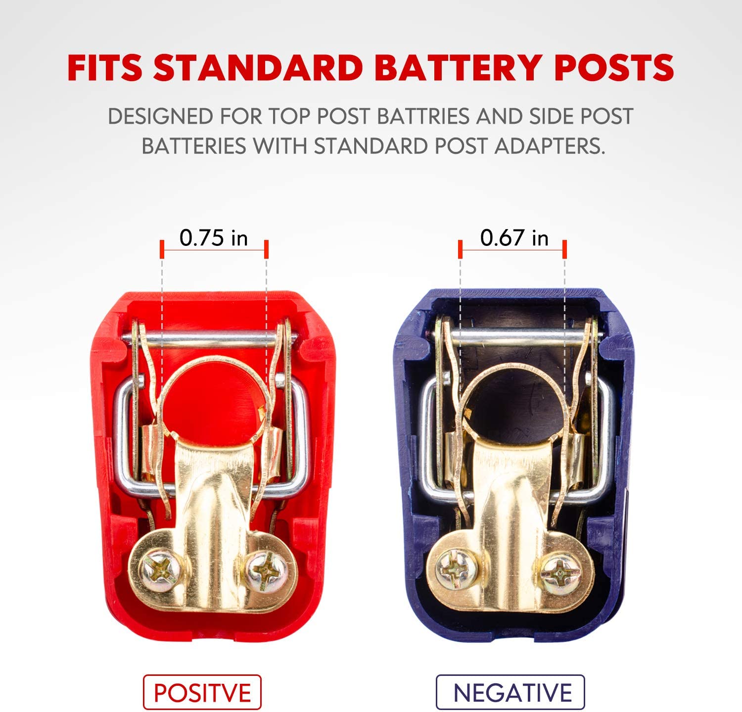 1 Paar Positieve En Negatieve  - Battery Terminal Clamps Quick Release Brass recensie en prijs