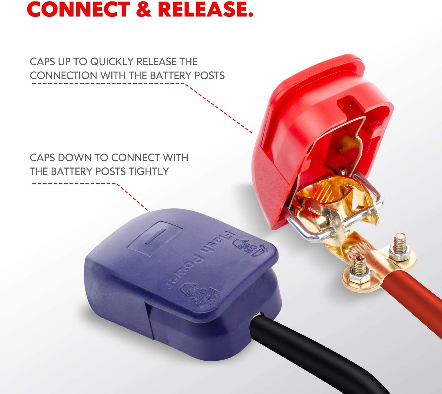 1 Paar Positieve En Negatieve  - Battery Terminal Clamps Quick Release Brass recensie en prijs