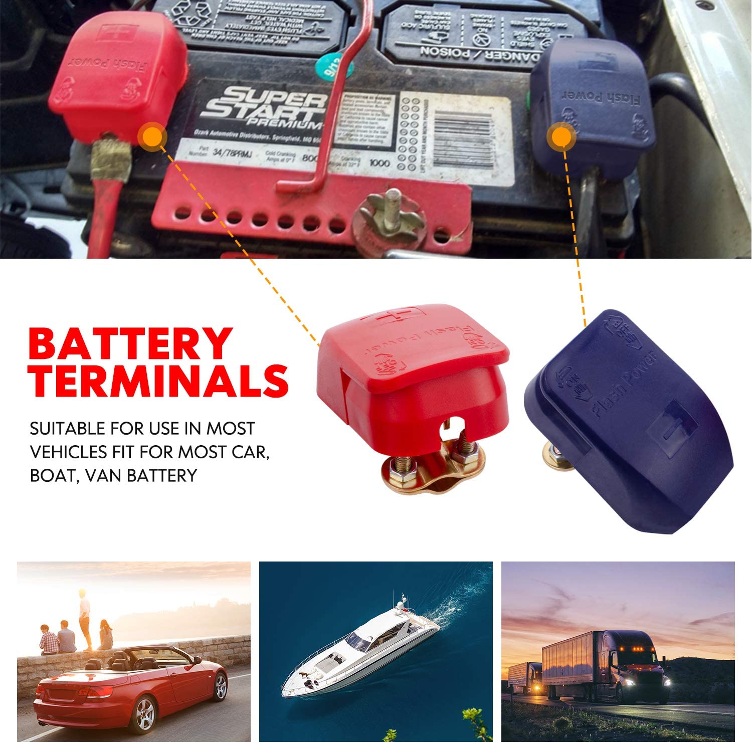 1 Paar Positieve En Negatieve  - Battery Terminal Clamps Quick Release Brass recensie en prijs