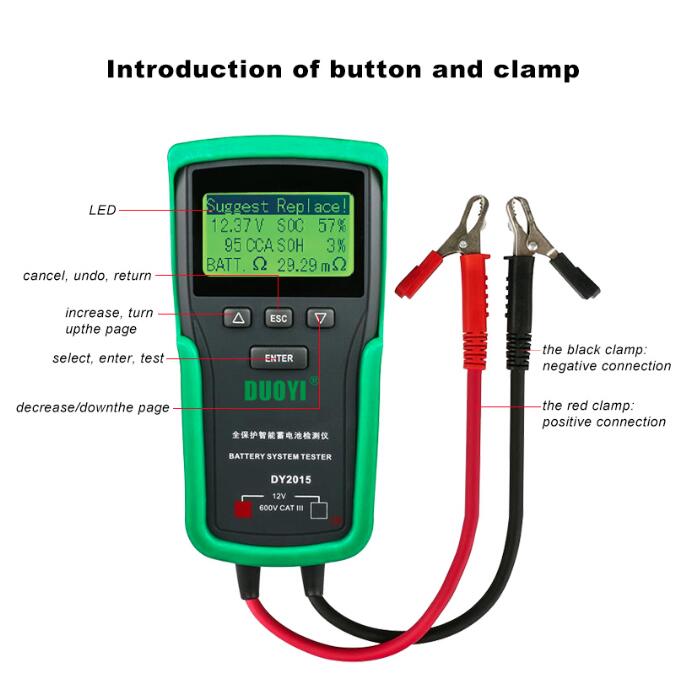 DUOYI DY2015 12V Auto Batterij - Car Battery Load Tester Digital Cranking recensie en prijs