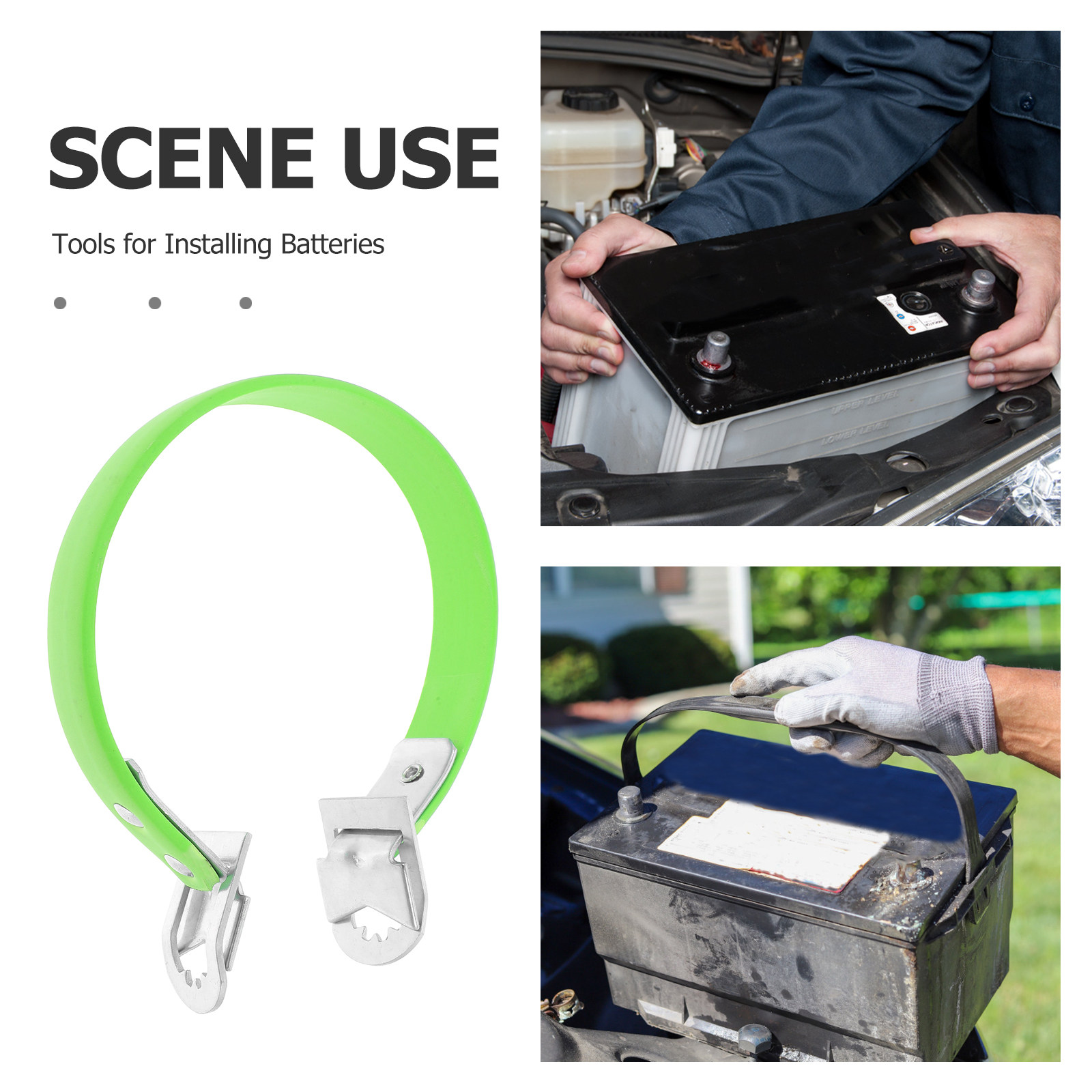 Zware accu-liftband van rubber - Battery Carry Strap Lifter Heavy Duty recensie en prijs