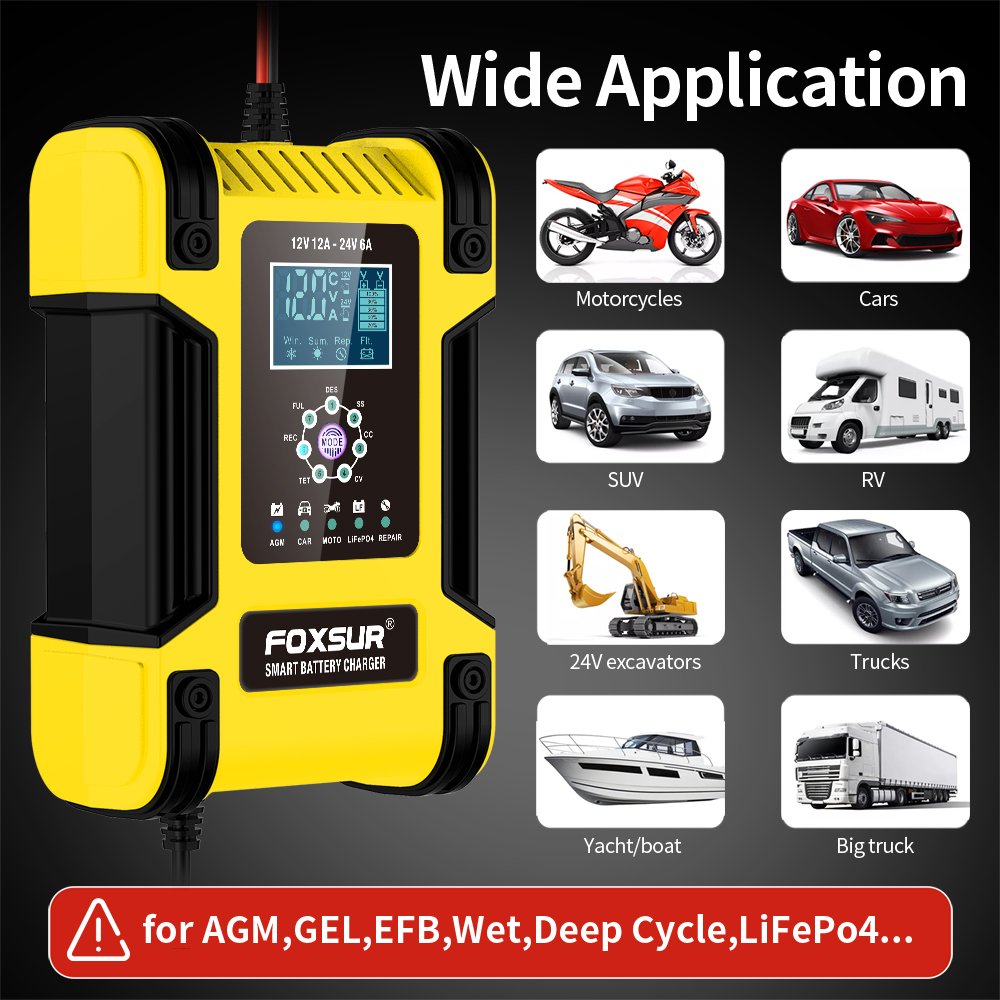 Volledig automatische slimme b - Lifepo4 Battery Charger Smart Automatic recensie en prijs